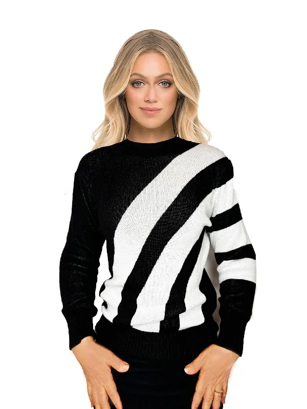 Nour By Milan Striped Sweater Country