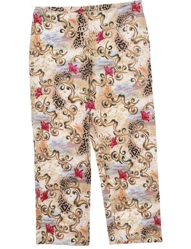 Paisley Pattern Trousers - W30 L24 Adventure