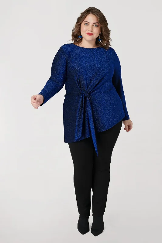 Maree Pour Toi Shimmer Asymmetrical Top Sustainable Organic