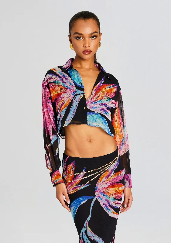 Margo Crop Shirt Monochromatic All - in - one