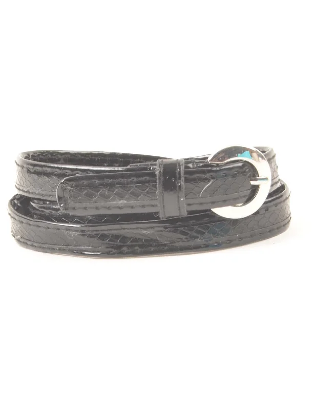 Black Skinny Belt - M Classic Women's Tweed