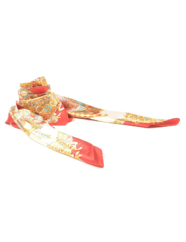 Novelty Print Head Scarf - L Stylish Women's Neon