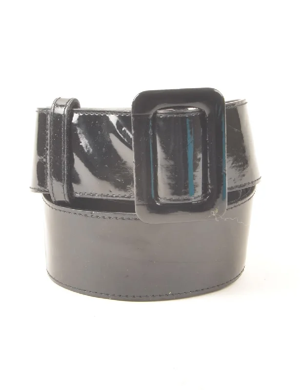 Black Waist Belt - L Classic Women's Tweed