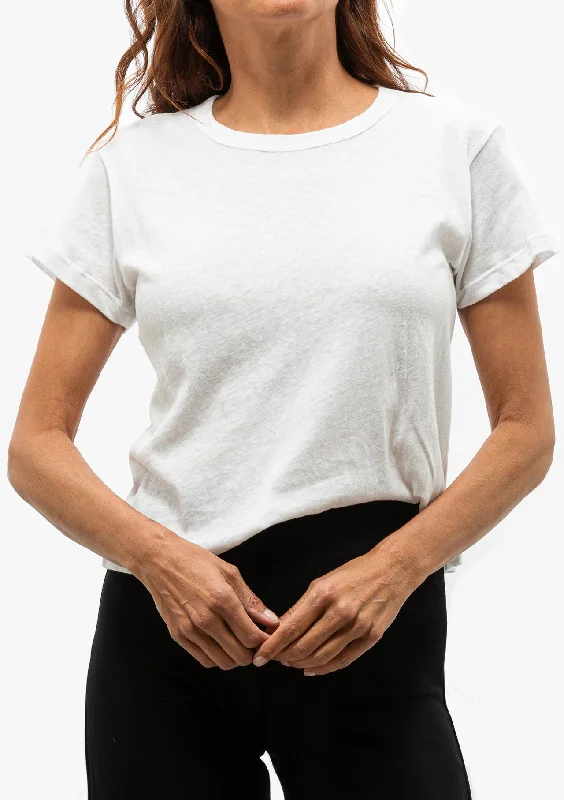 Laura Margo Tee | White Feminine Women's Soft 