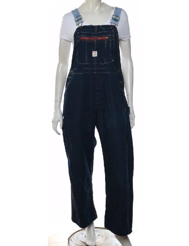 Pointer Classic Dark Wash Dungarees - W36 L29 Refined Women's Velvet