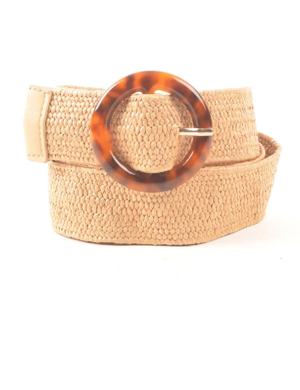 Woven Waist Belt - M Cashmere