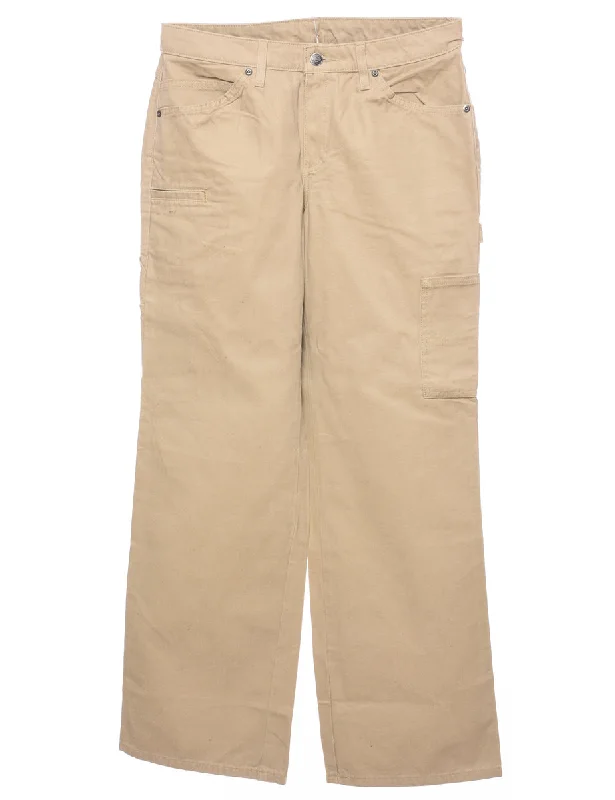 Dickies Beige Chinos - W31 L31 Classic Women's Tweed