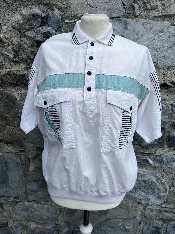 80s white golf top     Small Dynamic Women's Moto