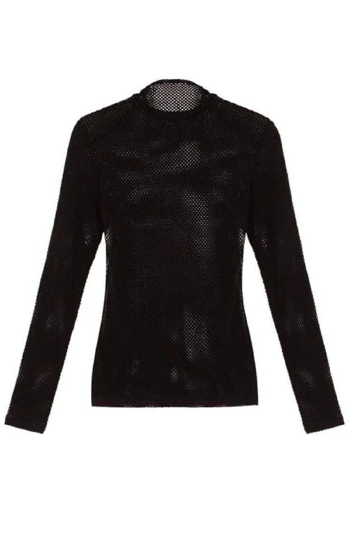 Ashlynd Mesh Turtleneck Top Refined Women's Velvet