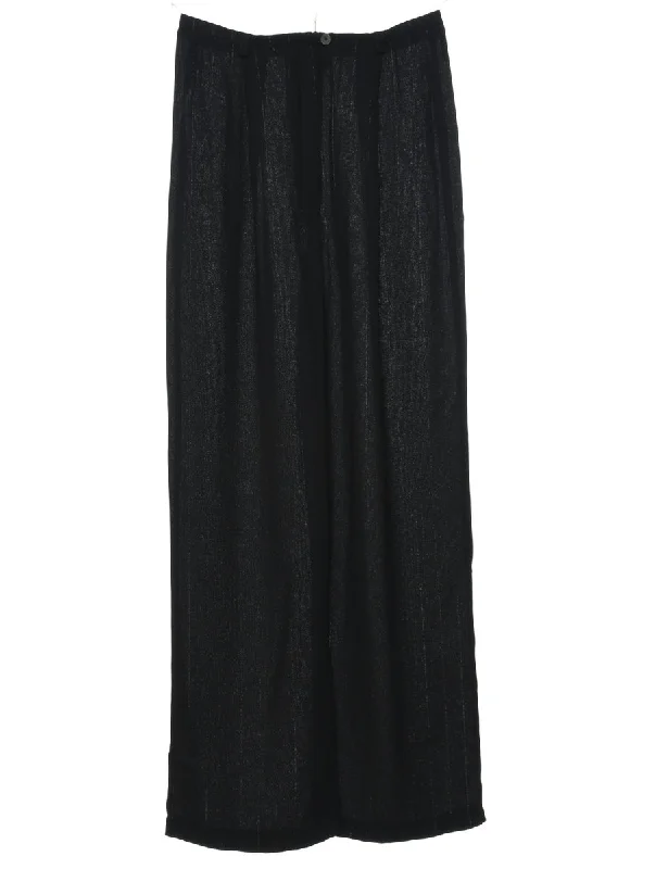 Striped Trousers - W26 L30 Earthy Women's Hemp - based
