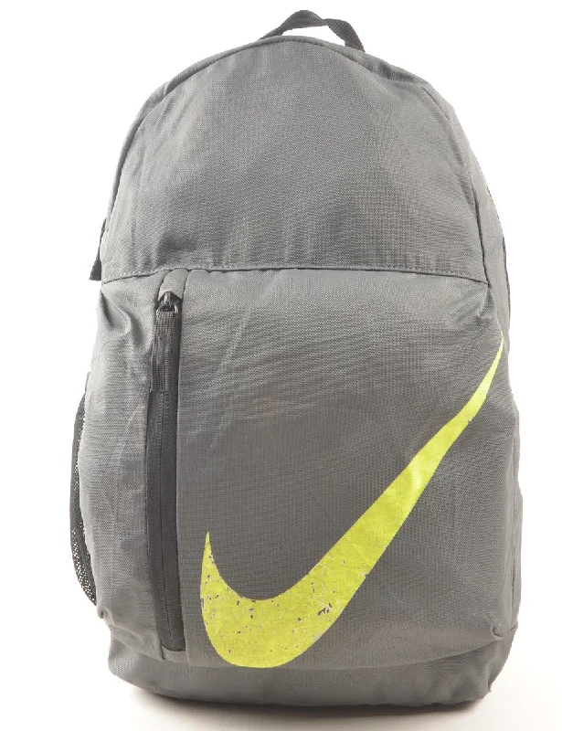 Nike Grey & Lime Green Classic Backpack - M Monochromatic All - in - one