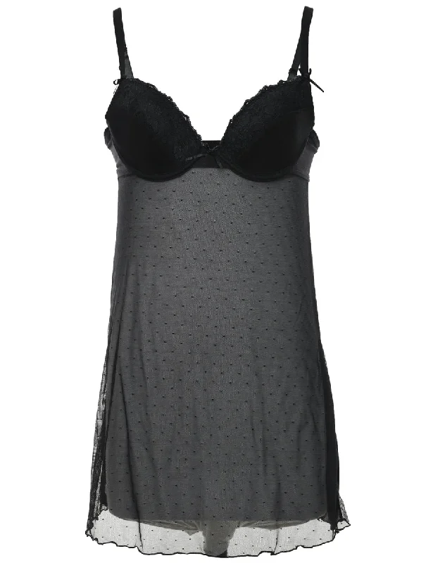 Black Sheer Lace Babydoll - M Cool Women's Skate