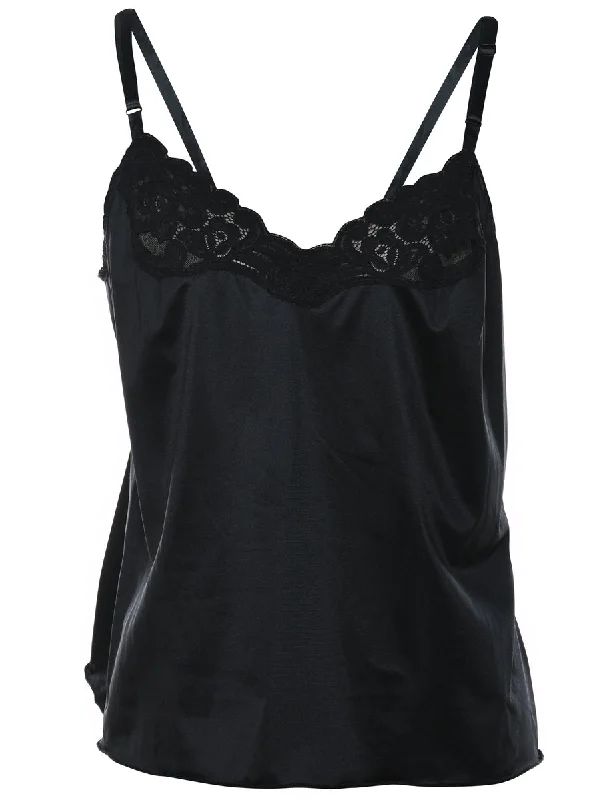 Black Racerback Camisole - M Classic Women's Tweed