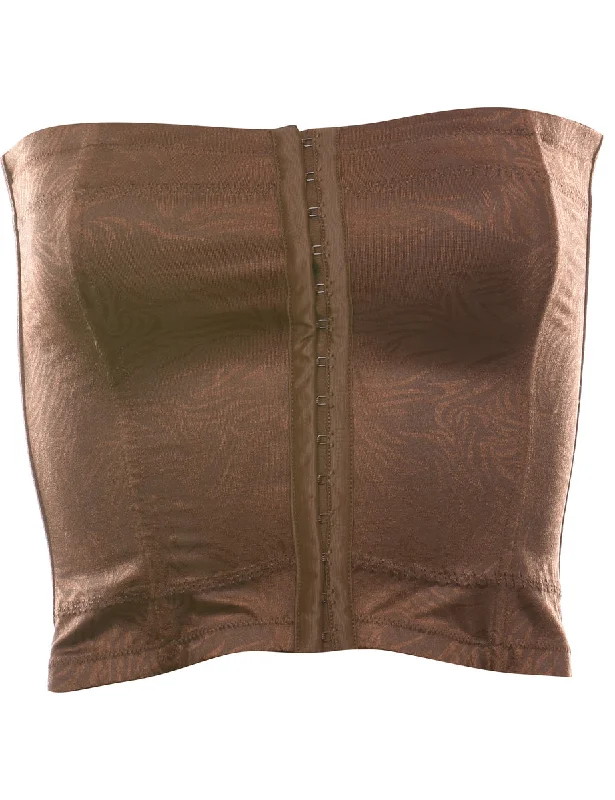 Brown Corset - S Streetwear Style for 