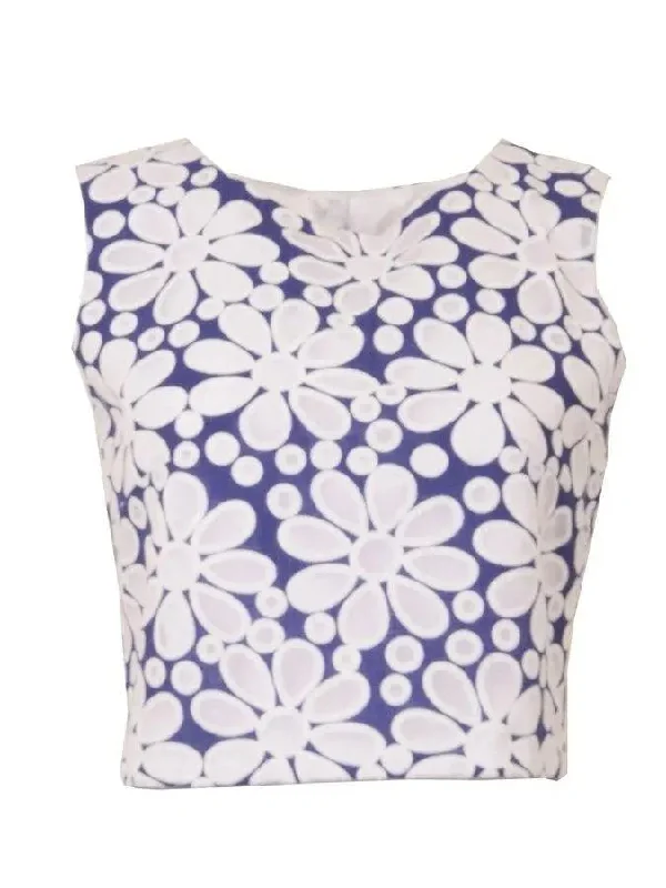 Single Floral Crop Top Relaxed Women's 
