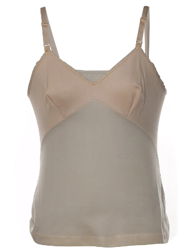 Classic Beige Cami Top - M Cashmere