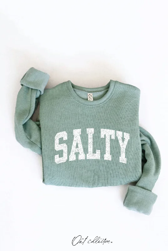 SALTY Graphic Sweatshirt   : DARK H.SAGE Rugged Women's Outdoor 