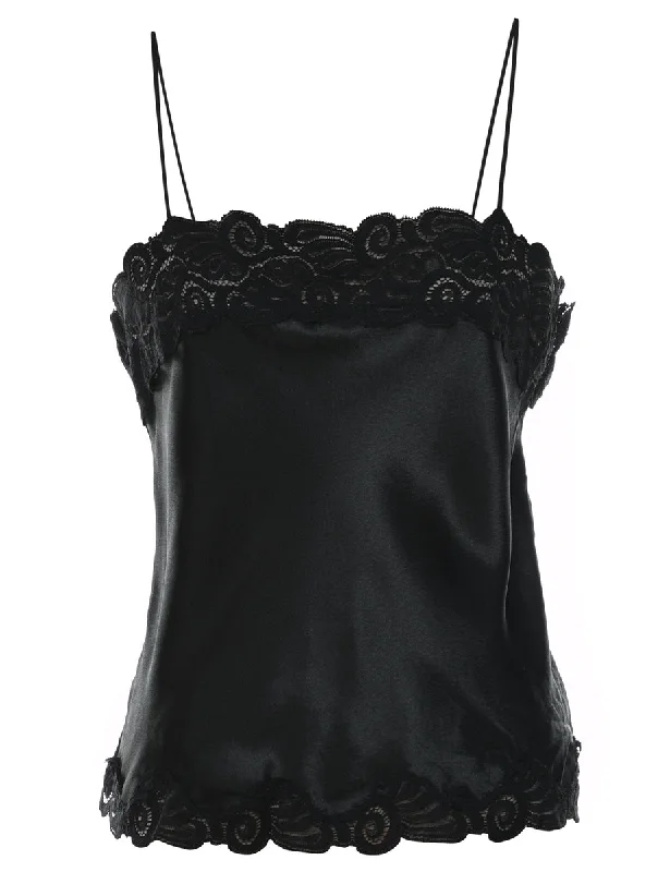 Black Lace Camisole - S Hip Women's Retro