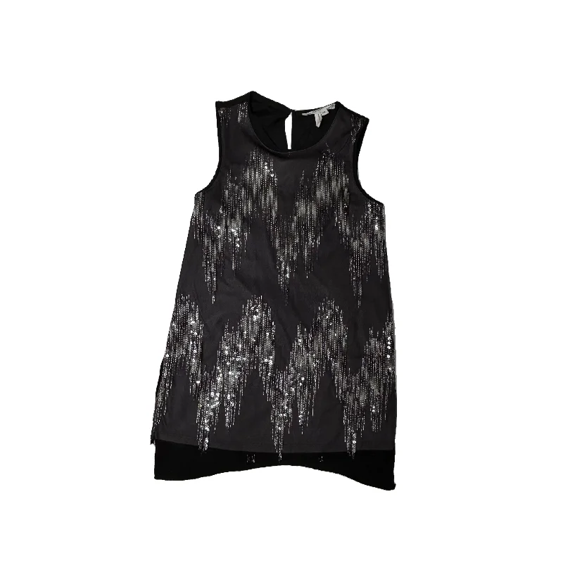 BCBGeneration Sequin Top Monochromatic Office Style