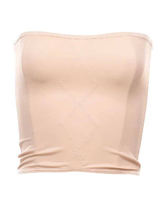 Beige Classic Bralette Top - XS Compression