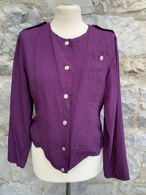 Purple blouse uk 10 Refined Women's Hand - crafted