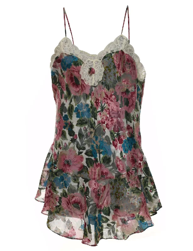 Floral Print Victoria's Secret Multi-Colour Babydoll - S Youthful Women's Anime - inspired