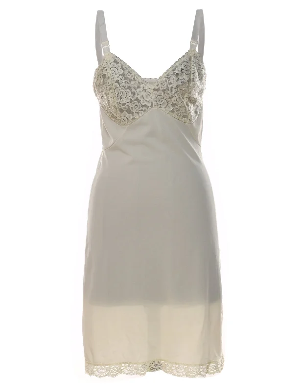 Off-White Lace Slip - S European