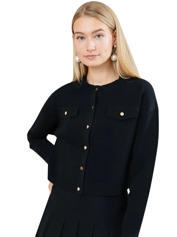 Apparalel Cropped Knit Jacket Unique Women's Upcycled