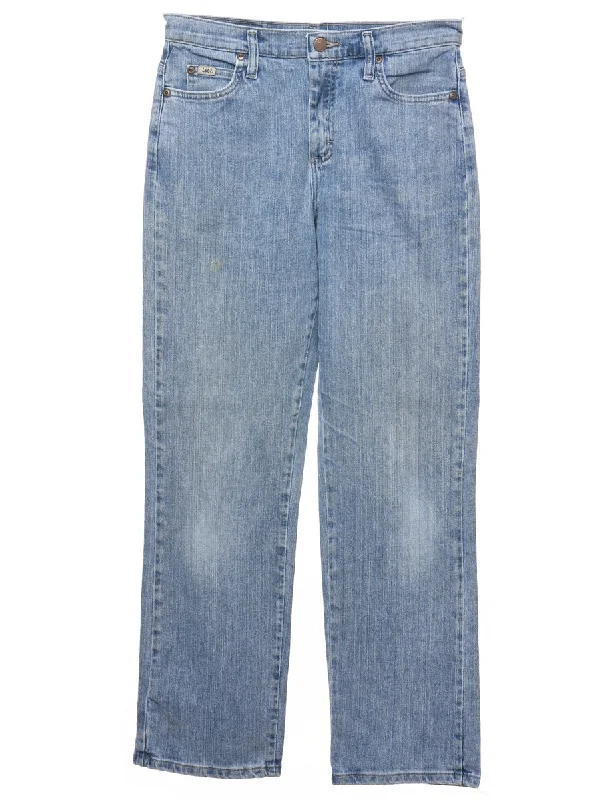 Light Wash Lee Straight-Fit Jeans - W30 L29 Sharp Women's Italian