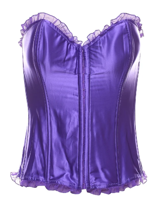 Frilly Vintage Corset - S Artistic Women's Hand - painted