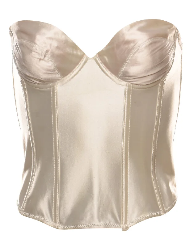 Metallic Boned Corset - XS Business