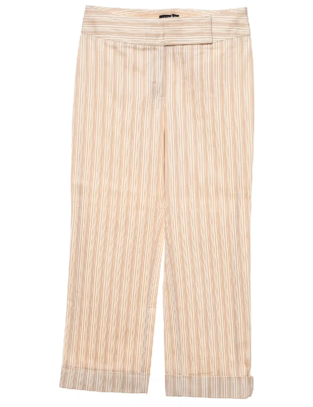 Ann Taylor Pinstriped Chinos - W0 L0 Practical Women's Quick - dry