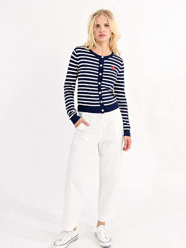 Molly Bracken Striped Cardigan Practical Women's Quick - dry