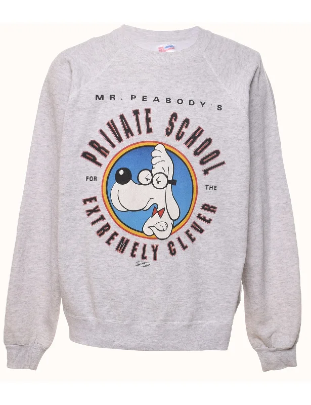 Marl Grey Printed Sweatshirt - XL Dynamic Women's High - energy