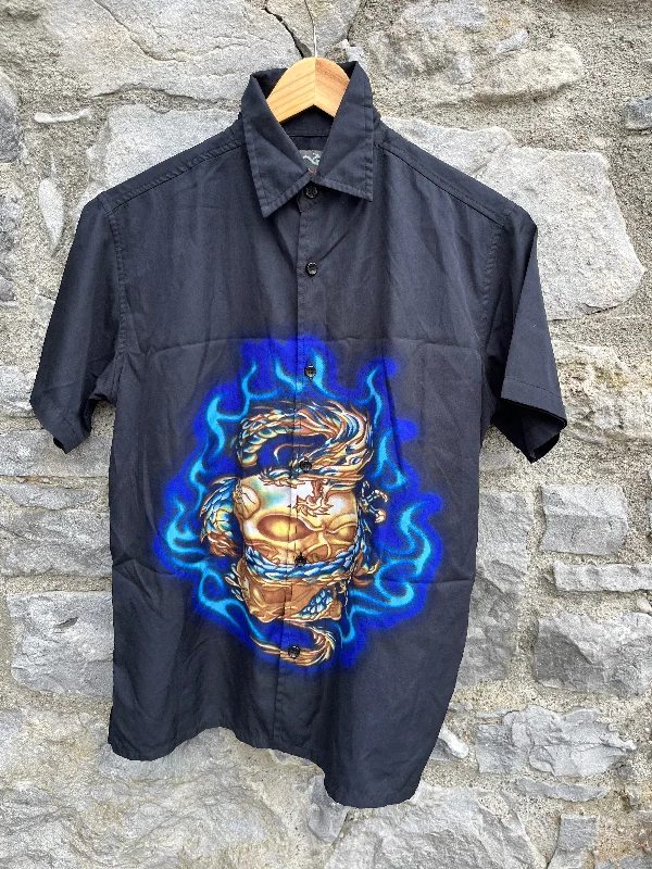 y2k black skull shirt  11y (146cm) Modern Women's Tech