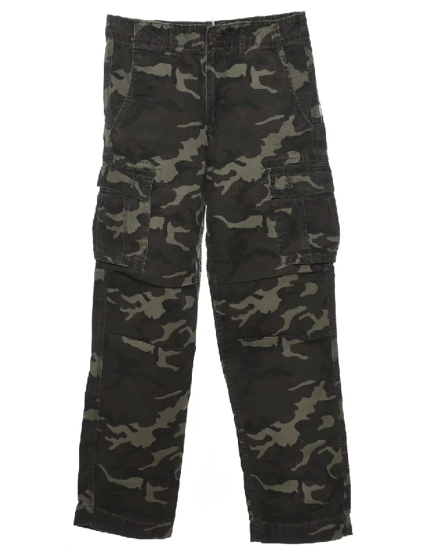 Arizona Camouflage Print Cargo Trousers - W29 L30 Dynamic Women's High - energy