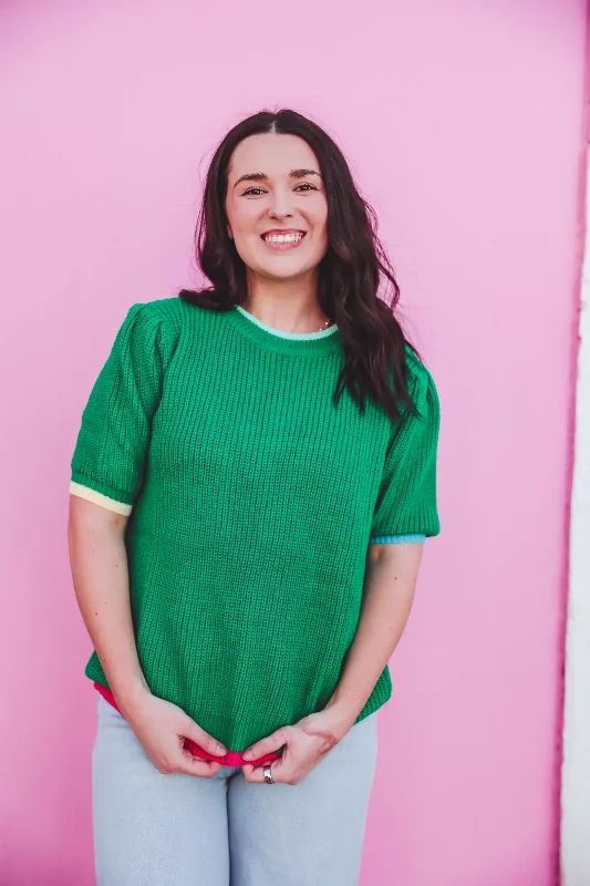 Jade Top-Green Sporty Women's Tennis