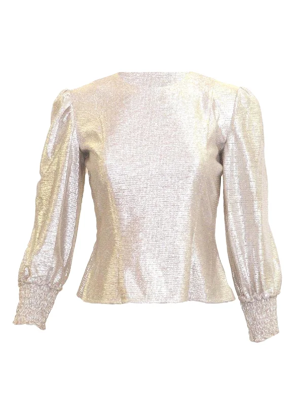 Bianco Nero Gold Blouse Traditional Women's Wool