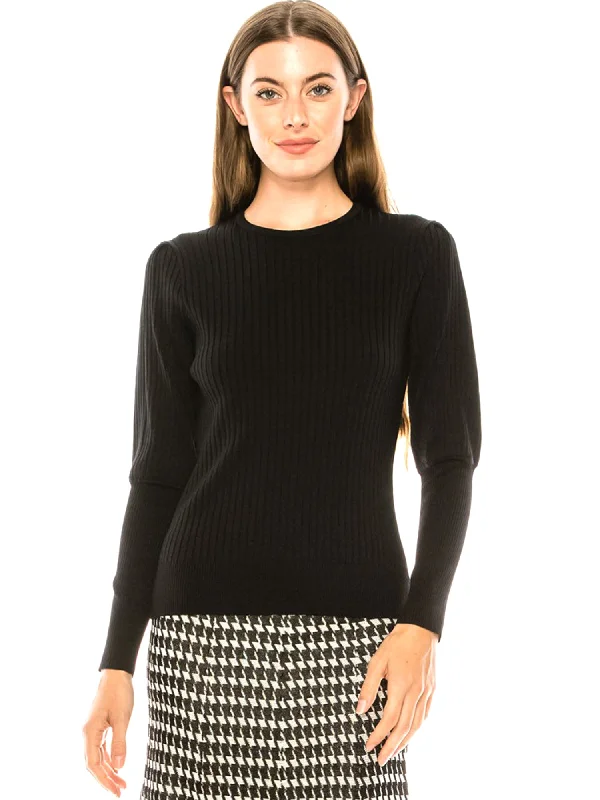 Binj Ribbed Crewneck Sweater Sustainable Organic