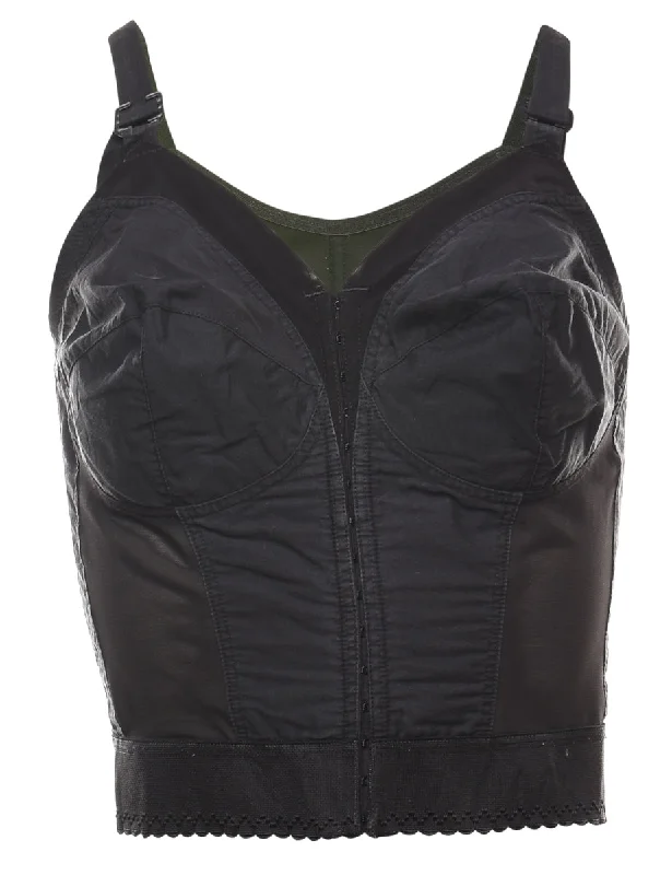 Black Classic Corset Top - M Women