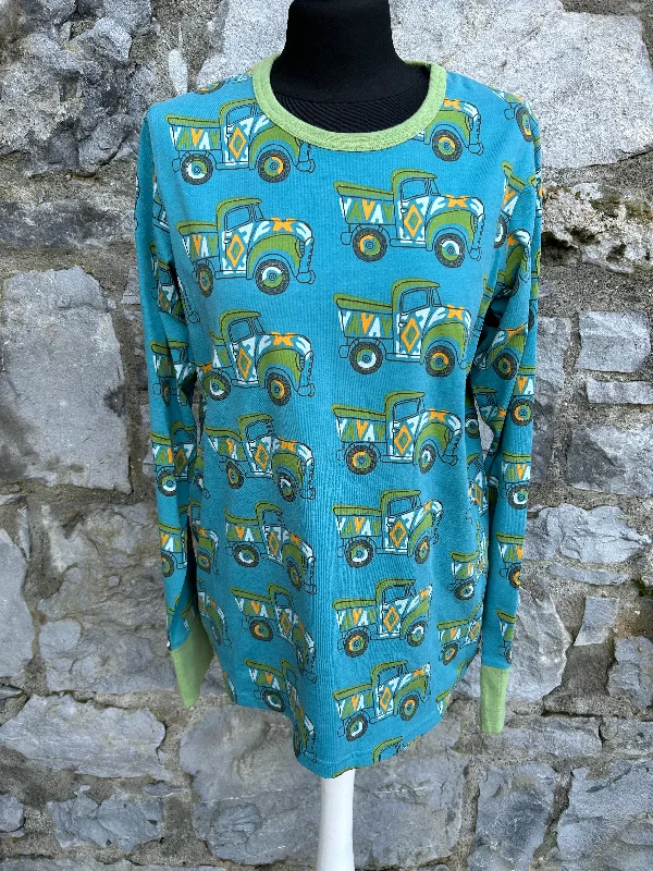 Painted trucks petrol top   Medium Cool Women's Distressed