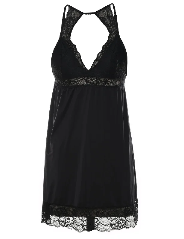 Classic Black Lace Babydoll - S Relaxed Women's 