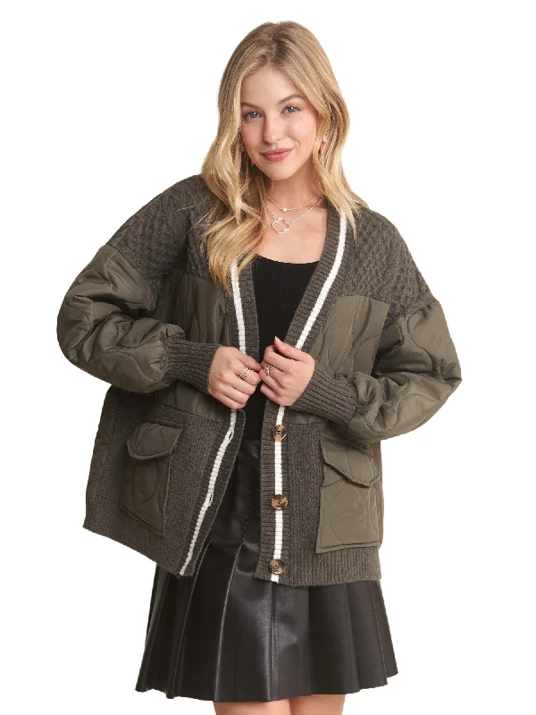 Adora Quilted Cardigan Hip Women's Urban