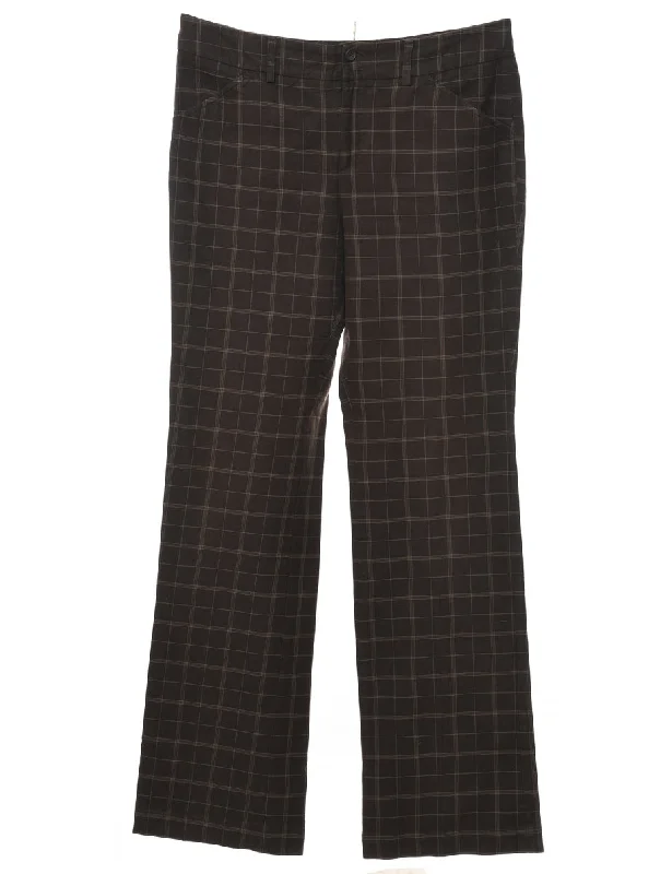 Tommy Hilfiger Checked Chinos - W32 L32 Bold Women's Animal Print