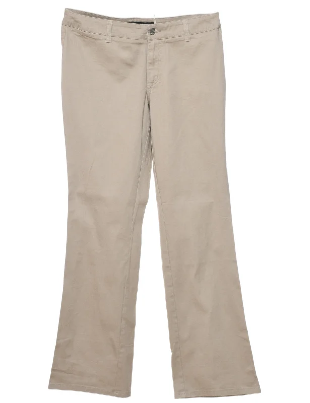 Dickies Beige Trousers - W34 L32 Hip Women's Retro