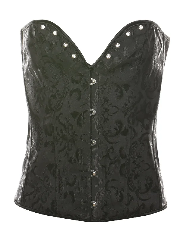 Classic Black 1990s Boned Corset - S Modern Women's Tech