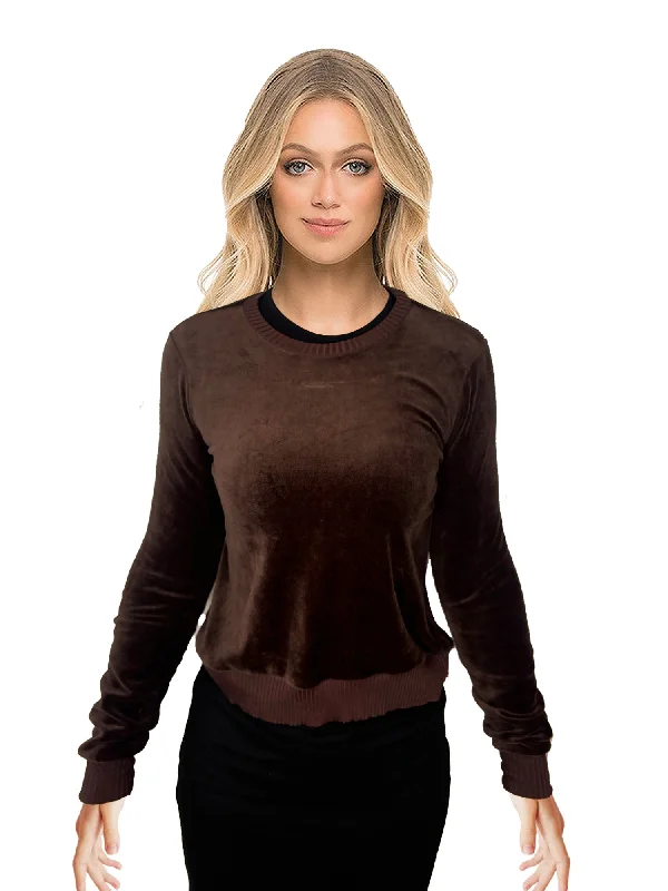 2 Squares Velour Loose Top Casual Women's Japanese 