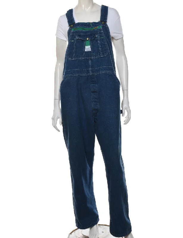 Medium Wash Dungarees - W40 L30 Dynamic Women's Moto