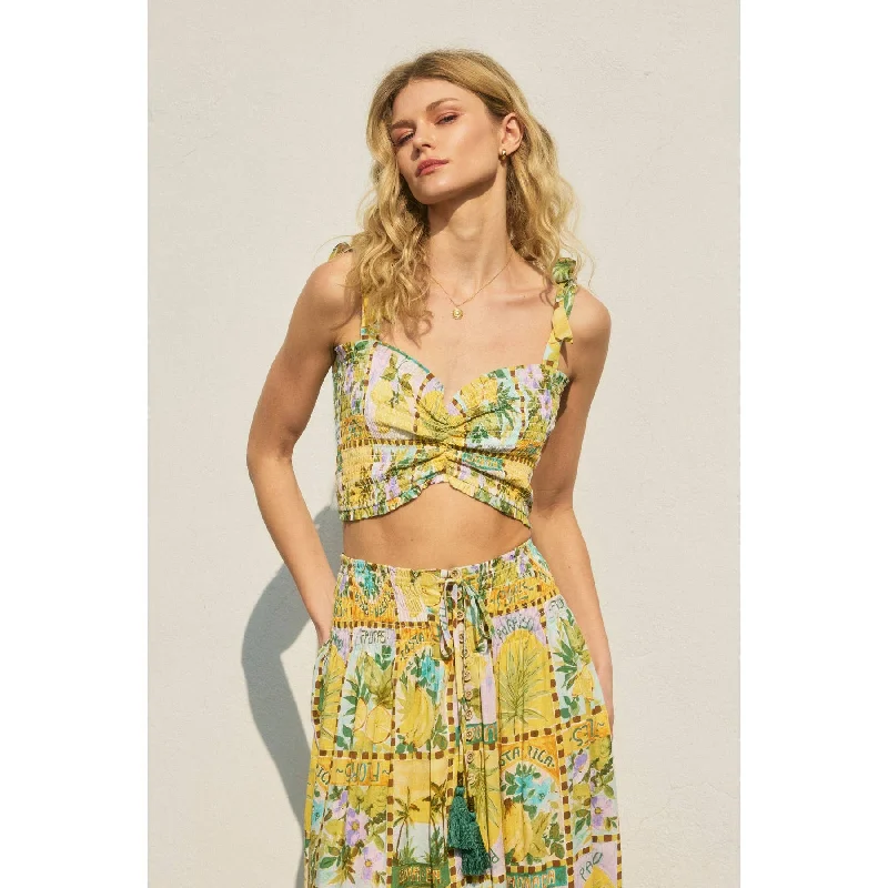 TROPICAL SUN Artistic Women's Hand - painted
