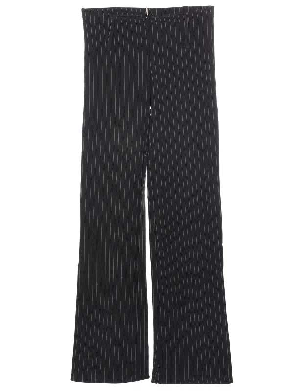 Striped Trousers - W28 L33 Hip Women's Retro